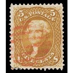 us stamp postage issues 67 jefferson 5 1861