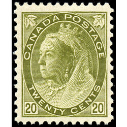 canada stamp 84 queen victoria 20 1900 M VF 020