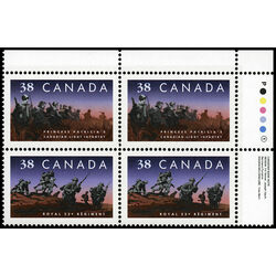 canada stamp 1250ii canadian infantry regiments 1989 PB UR
