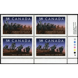 canada stamp 1250ii canadian infantry regiments 1989 PB LR