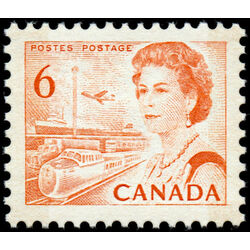 canada stamp 459bpi queen elizabeth ii transportation 6 1969