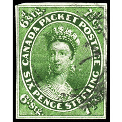 canada stamp 9 queen victoria 7 d 1857 U VF 017