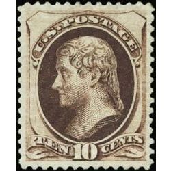 us stamp postage issues 161 jefferson 10 1873