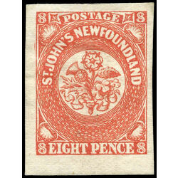 newfoundland stamp 8 1857 first pence issue 8d 1857 M VF NG 017