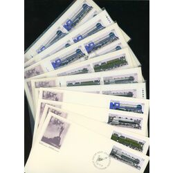 collection of 28 fdc canadian locomotives 1860 1905 1906 1925 1925 1945