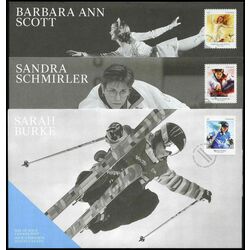 collection of 3 canada first day covers pioneers of winter sports scott 2705 7