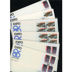 collection of 13 first day covers expo 86 vancouver