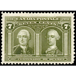 canada stamp 100 montcalm wolfe 7 1908 M VF 030