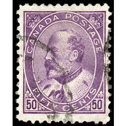 canada stamp 95 edward vii 50 1908 U VF 028