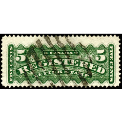 canada stamp f registration f2 registered stamp 5 1875 U VF 016