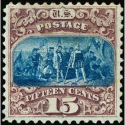 us stamp postage issues 118 columbus 15 1869