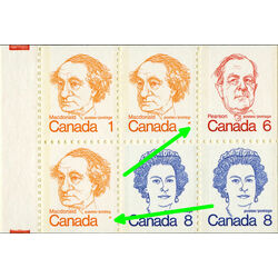 canada stamp bk booklets bk74 caricature definitives 1974 F