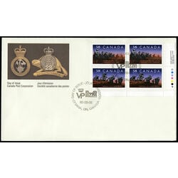 canada stamp 1250ii canadian infantry regiments 1989 FDC LR
