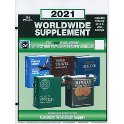 annual supplements for cws world stamp albums 9 x 12 2 holes 2021