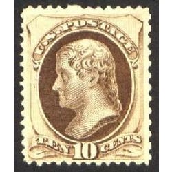 us stamp postage issues 188 jefferson 10 1879