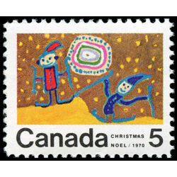 canada stamp 522iii children skiing 5 1970