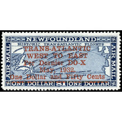 newfoundland stamp c12 historic transatlantic flights 1932