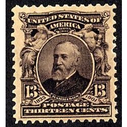 us stamp postage issues 308 benjamin harrison 13 1902