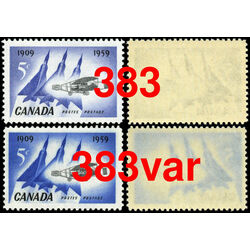 canada stamp 383 silver dart and jet planes 5 1959 M VFNH 003