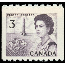 canada stamp 466 queen elizabeth ii 3 1967 M VFNH PASTE UP SINGLE 001