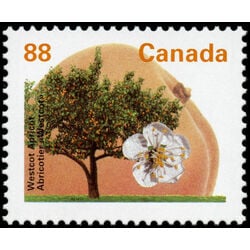 canada stamp 1373 westcot apricot 88 1994