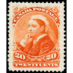 canada stamp 46 queen victoria 20 1893 M XF 037