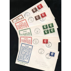collection of 14 old canada first day covers queen eii 1962 1963