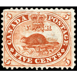 canada stamp 15 beaver 5 1859 U VF 055
