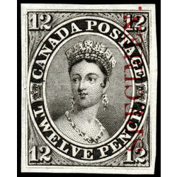 canada stamp 3pi queen victoria 12d 1851 M VF 006
