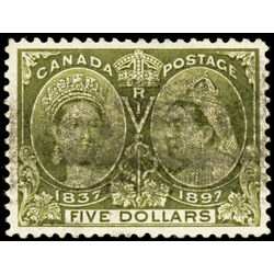 canada stamp 65 queen victoria diamond jubilee 5 1897 U VF 039