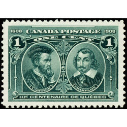 canada stamp 97 cartier champlain 1 1908