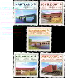 canada stamp 3181i 85i historic covered bridges 2019