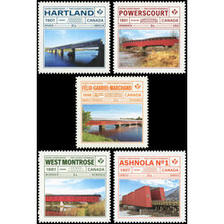canada stamp 3181 5 historic covered bridges 2019