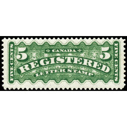 canada stamp f registration f2 registered stamp 5 1875 M VFNH 021