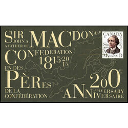 canada stamp 2804 sir john a macdonald 2015 FDC