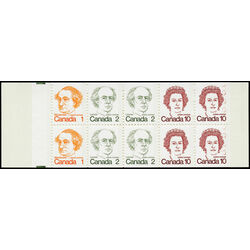 canada stamp bk booklets bk76 caricature definitives 1976 C