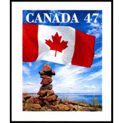 canada stamp 1700 flag over inukshuk 47 2000