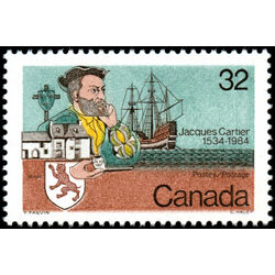 canada stamp 1011i cartier and ship 32 1984