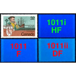 canada stamp 1011i cartier and ship 32 1984