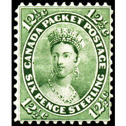 canada stamp 18 queen victoria 12 1859 M F VF 024