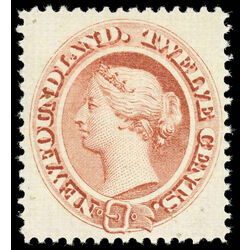 newfoundland stamp 28 queen victoria 12 1870 M VFNH 019