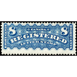 canada stamp f registration f3 registered stamp 8 1876 M F 047
