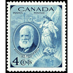 canada stamp 274 alexander graham bell and winged figure of fame 4 1947