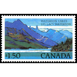 canada stamp 935 waterton lakes 1 50 1982