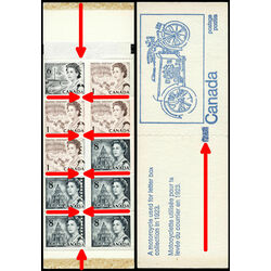 canada stamp bk booklets bk71 queen elizabeth ii 1972 E 002