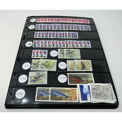 23 stock sheets including used canadian stamps