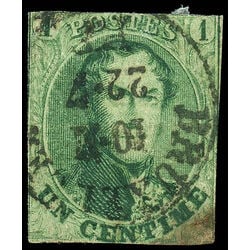 belgium stamp 9 king leopold i 1 1861 U 003