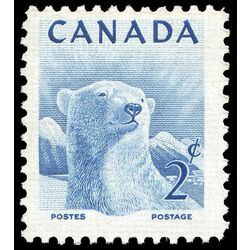 canada stamp 322 polar bear 2 1953