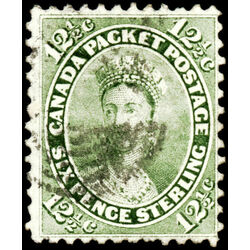 canada stamp 18 queen victoria 12 1859 U VF 028