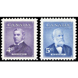 canada stamp 349 50 prime ministers 1954